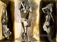 L aubade Trois femmes nues tude 1942 Kubismus